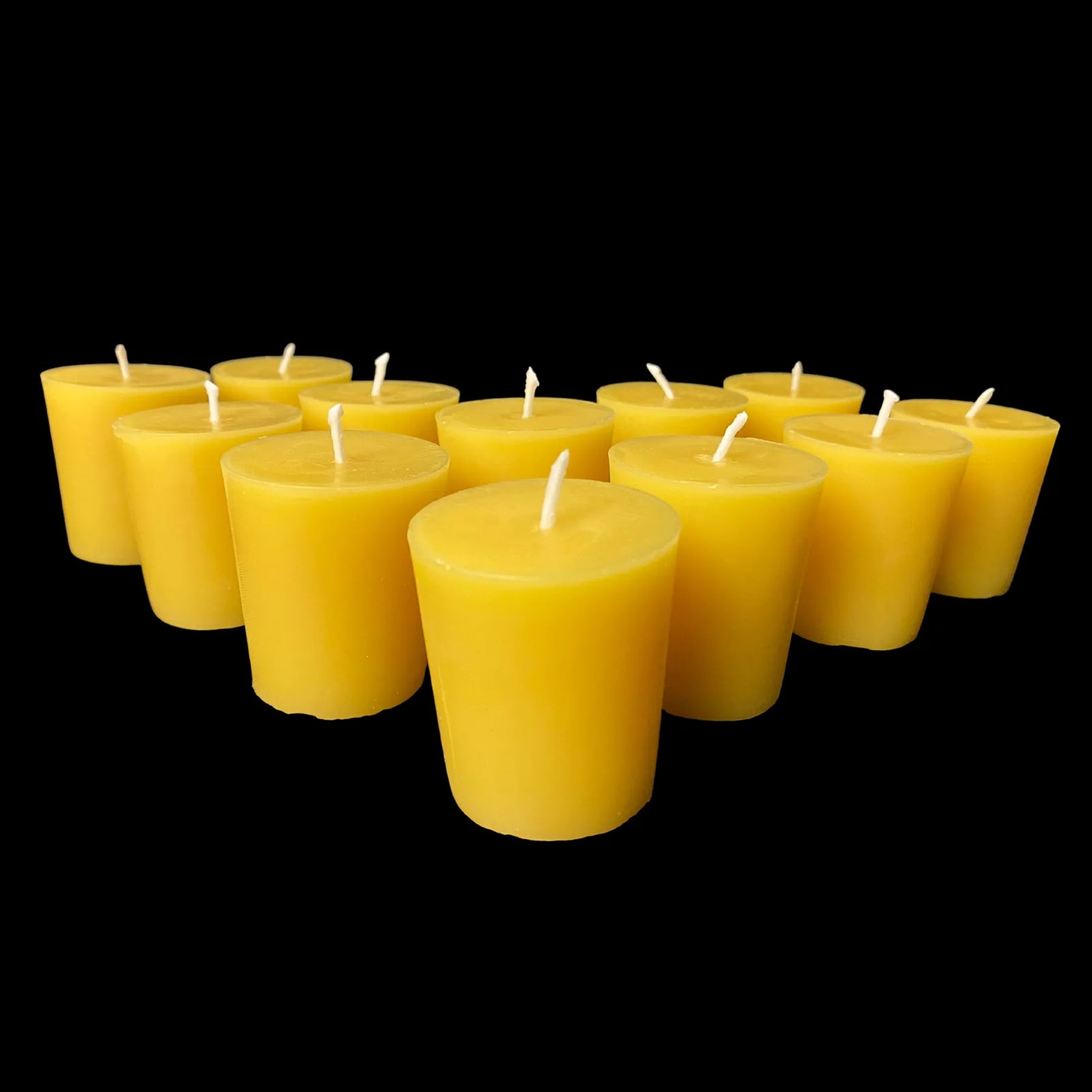 Large Beeswax Votives - Yellow Beeswax