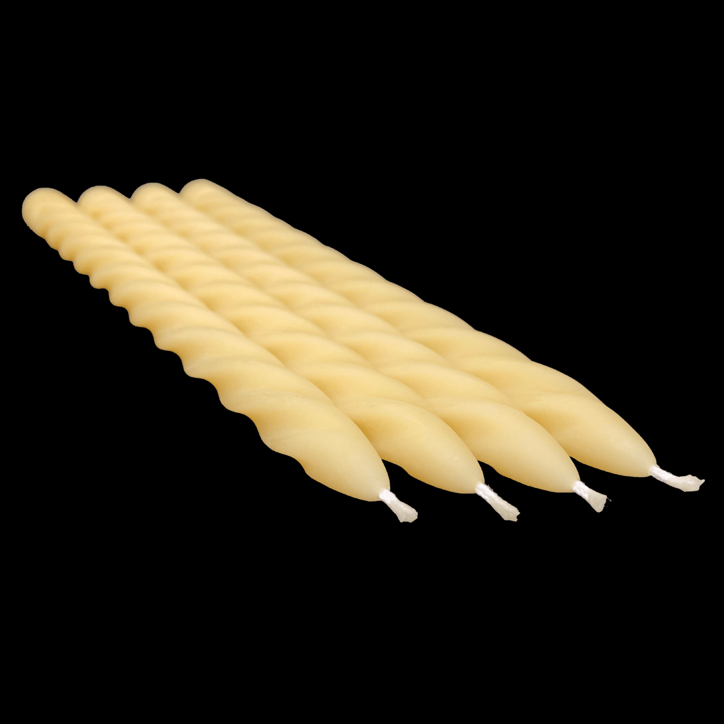 Large Spiral Taper Candles - Cappings Beeswax