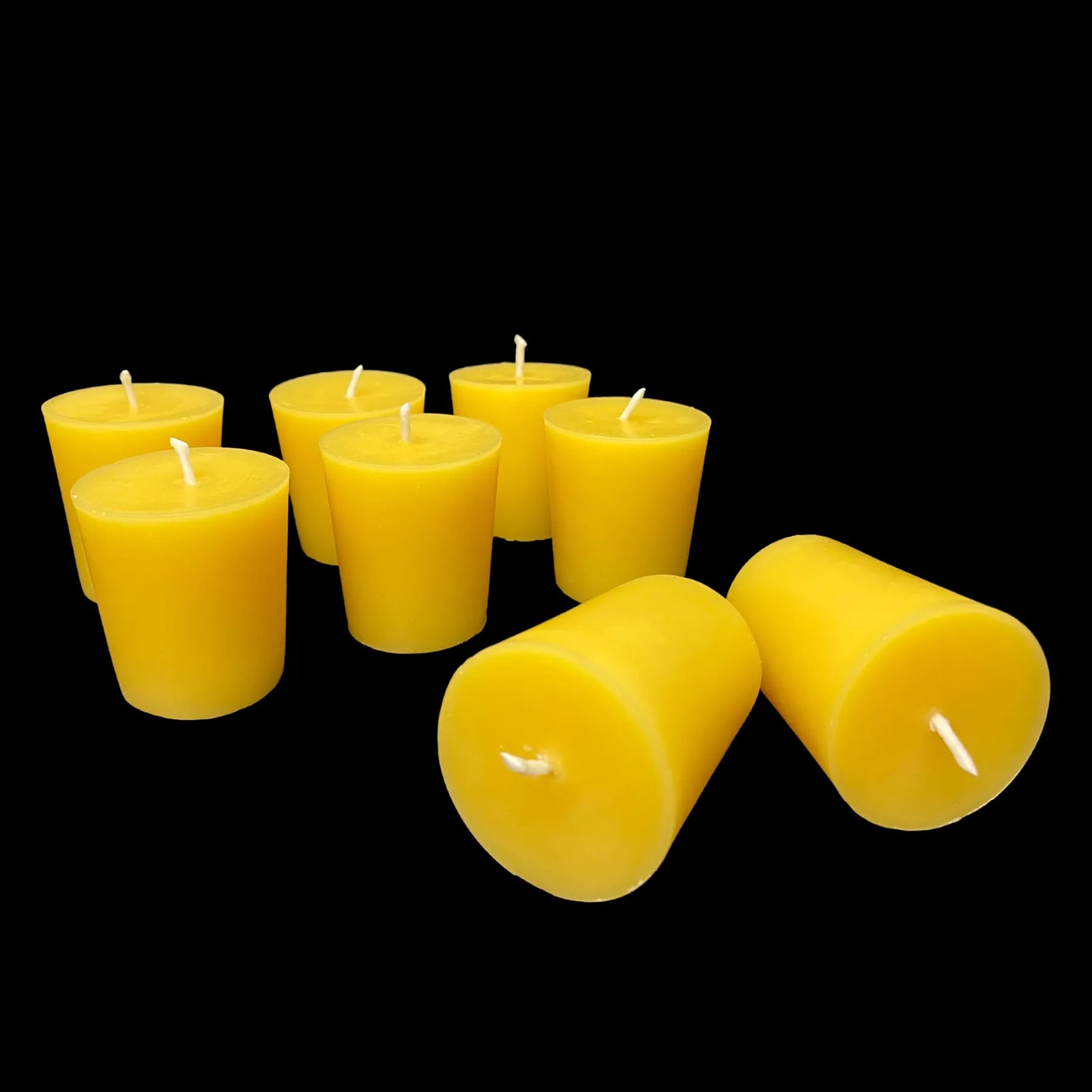 Large Beeswax Votives - Yellow Beeswax
