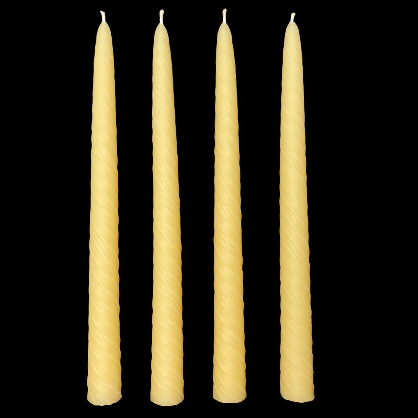 9.5" Romantic Swirl Tapers - Cappings Beeswax