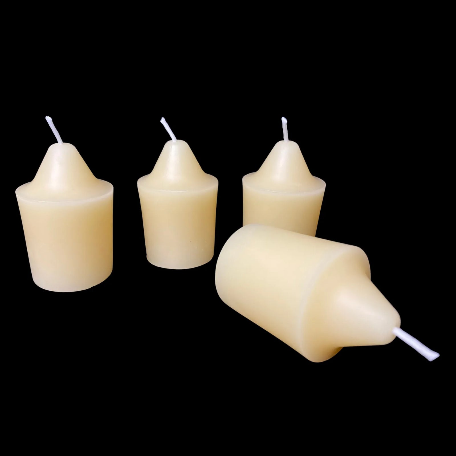 Pointed Top Beeswax Votives - Cappings Beeswax