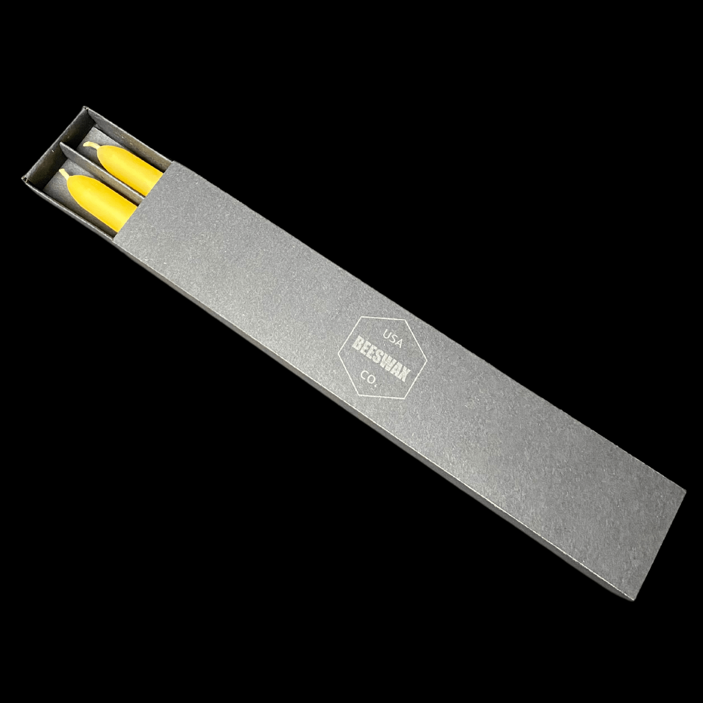 10" Classic Taper Candles - Yellow Beeswax