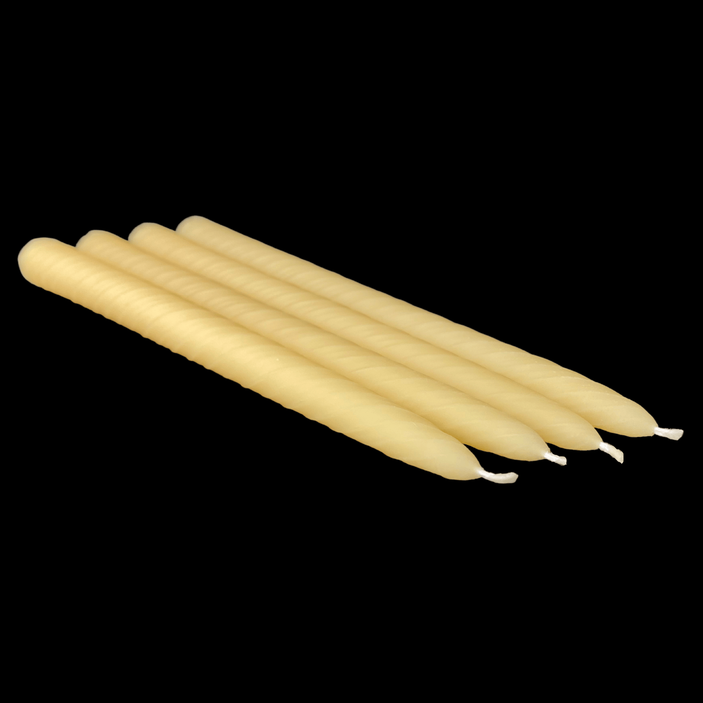 9.5" Romantic Swirl Tapers - Cappings Beeswax