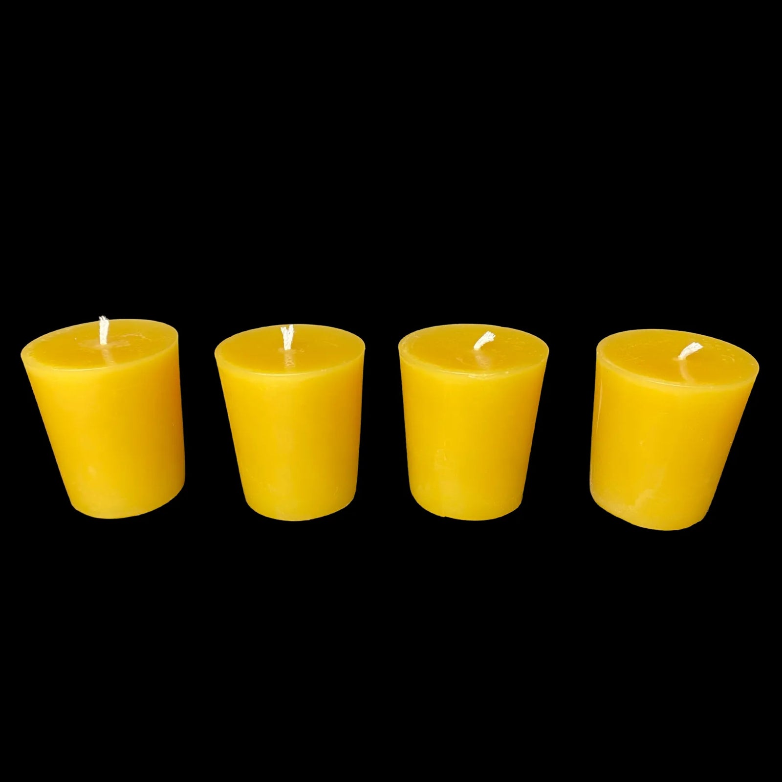Large Beeswax Votives - Yellow Beeswax