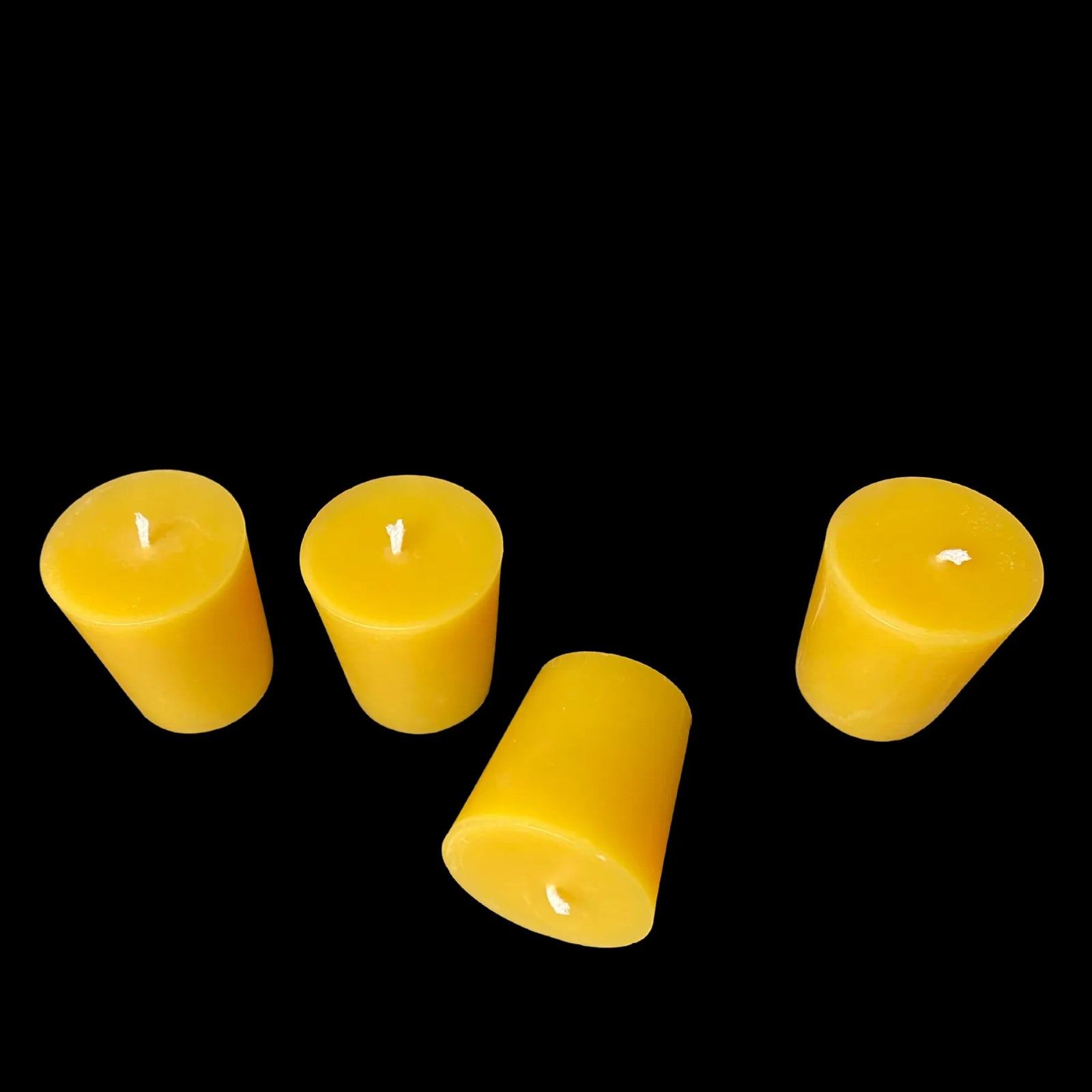 Large Beeswax Votives - Yellow Beeswax