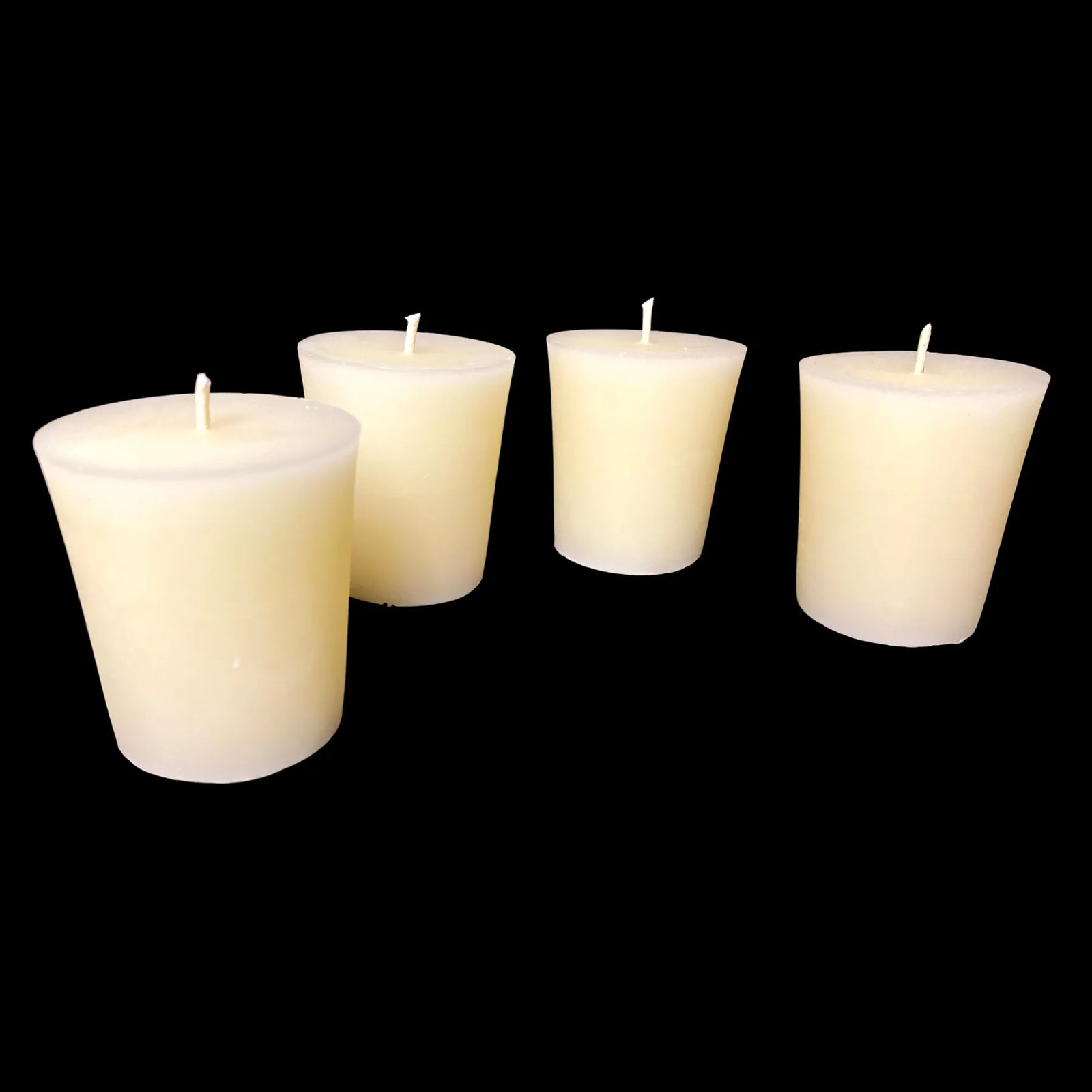 Large Beeswax Votives - White Beeswax