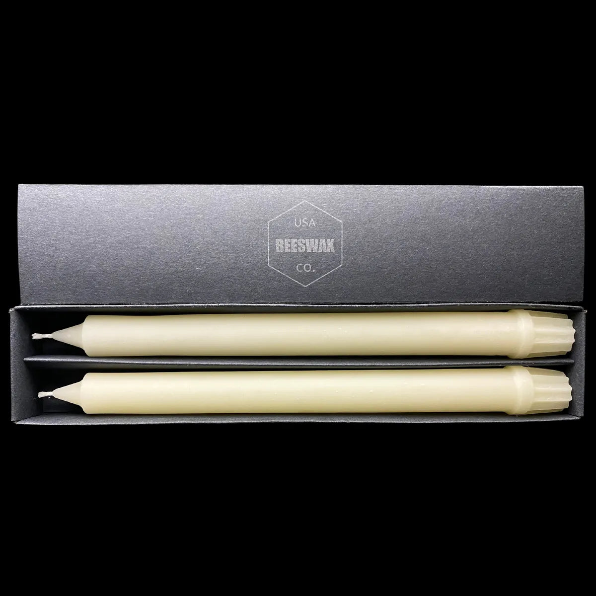 10" Colonial Tapers - White Beeswax