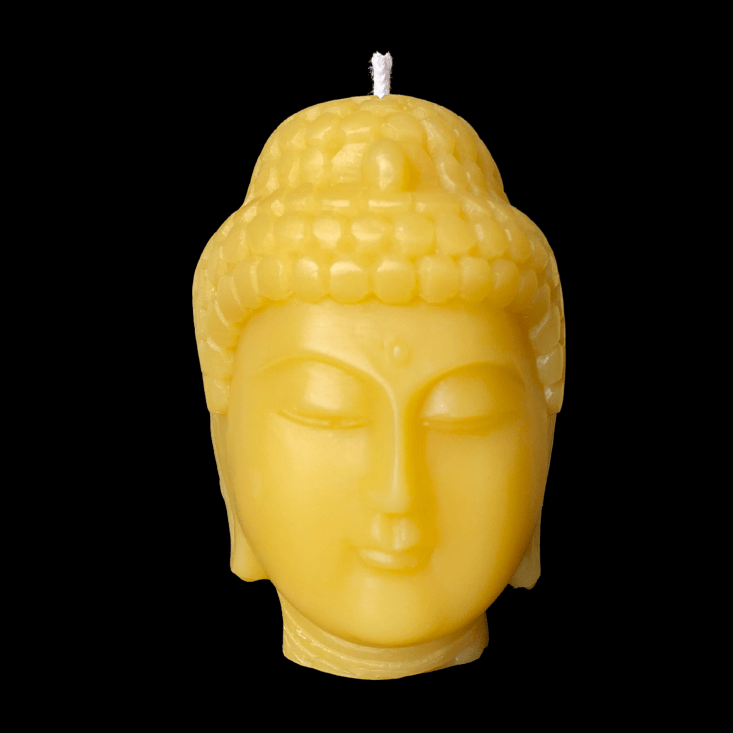 Buddha Candle - Yellow Beeswax