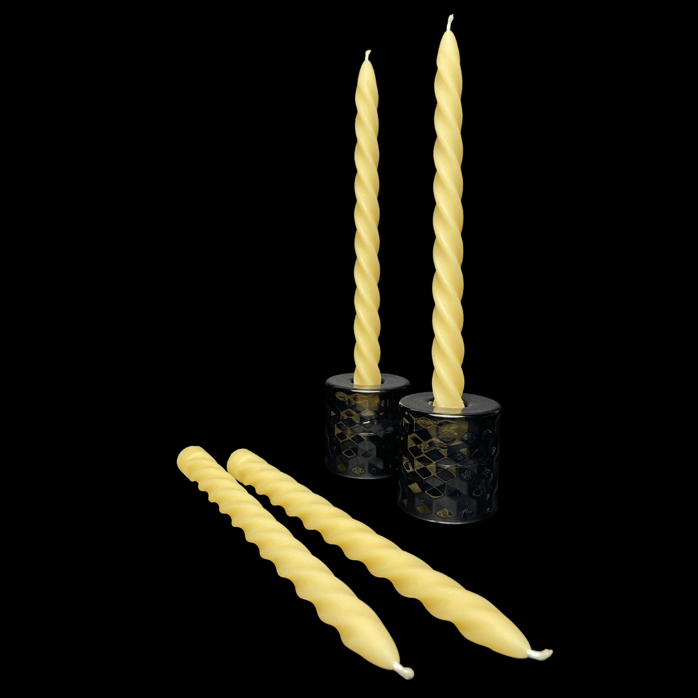 Large Spiral Taper Candles - Cappings Beeswax