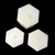 White Beeswax Hexagon Pillar Candles