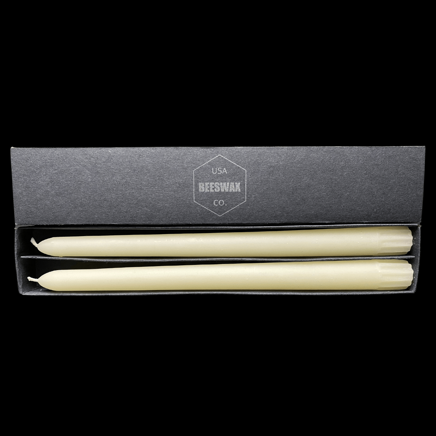 10" Classic Taper Candles - White Beeswax