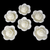 Rose Bud Floating Candle - White Beeswax