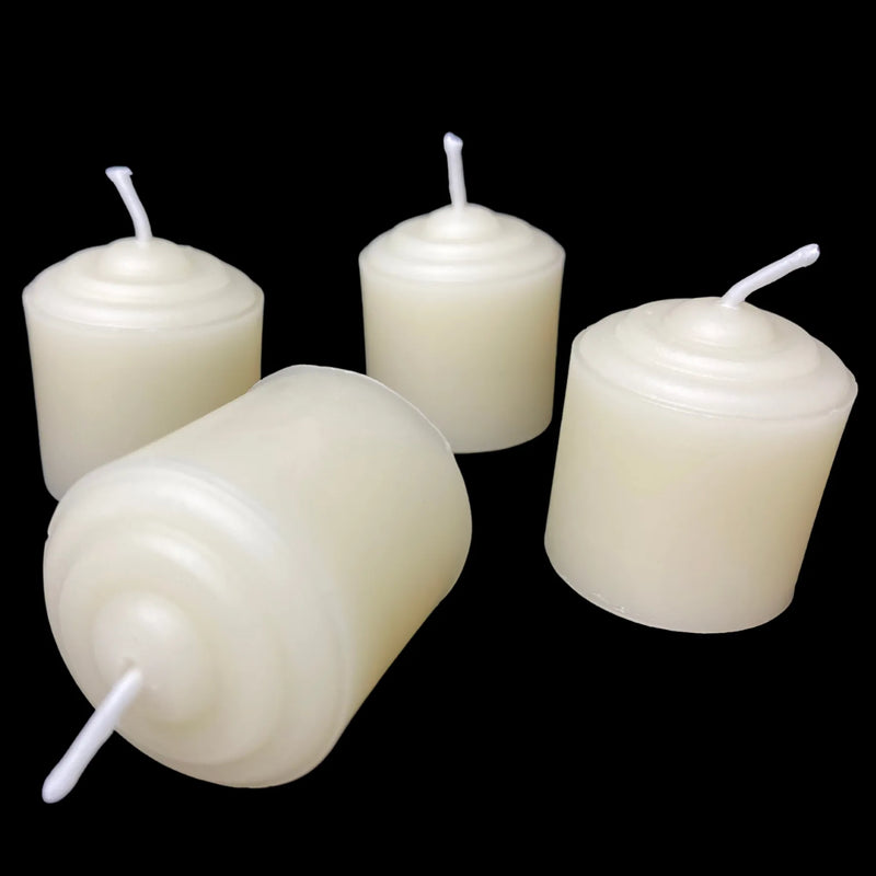 Small Beeswax Votives -  White Beeswax