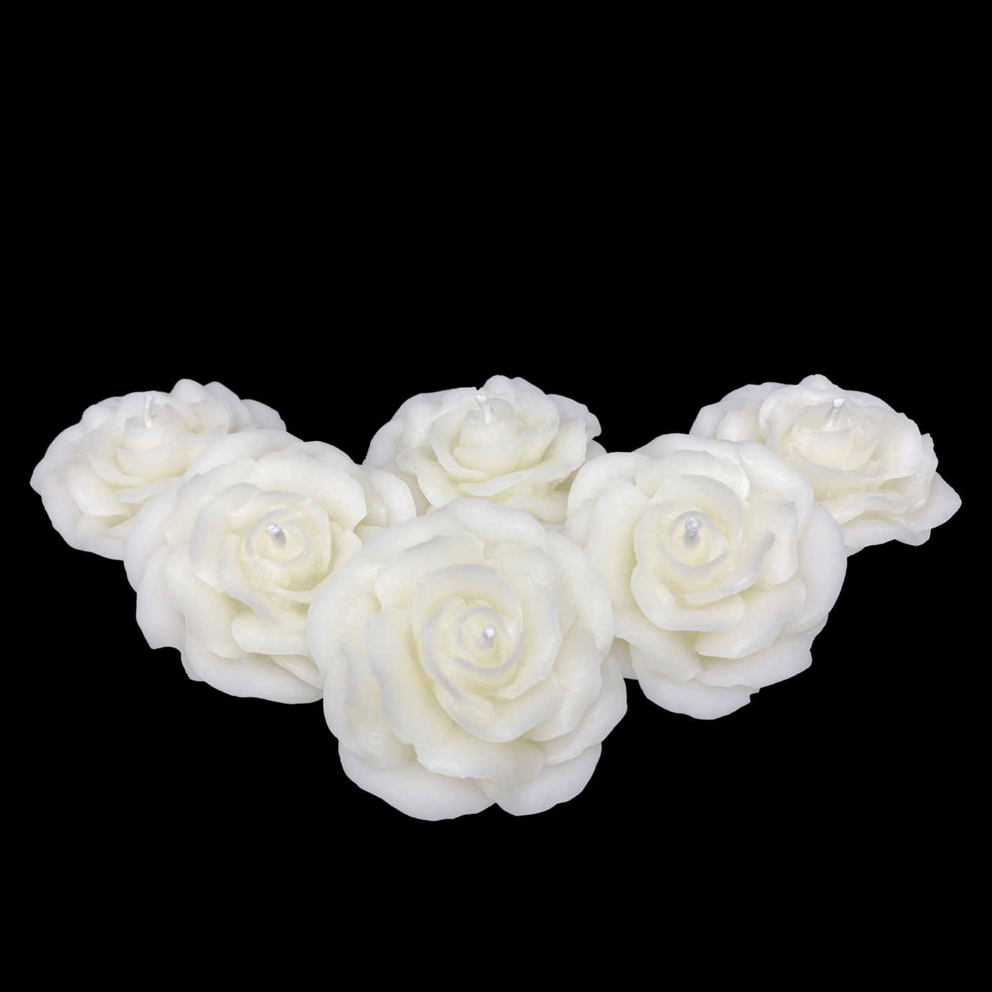 Rose Candle - White Beeswax
