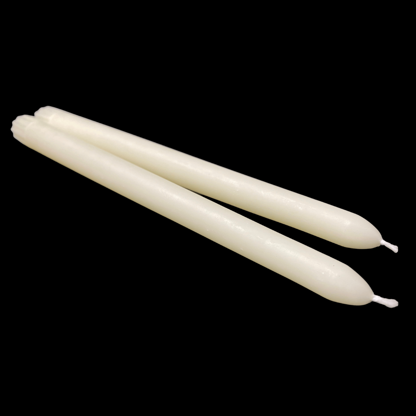 10" Classic Taper Candles - White Beeswax
