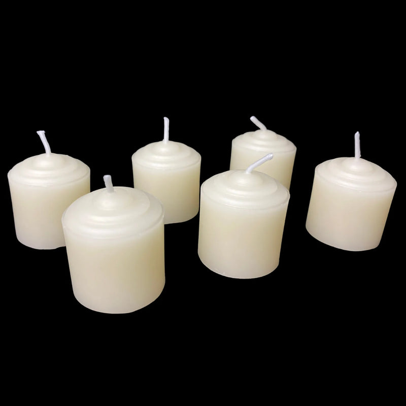 Small Beeswax Votives -  White Beeswax