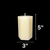 White Beeswax Hexagon Pillar Candles